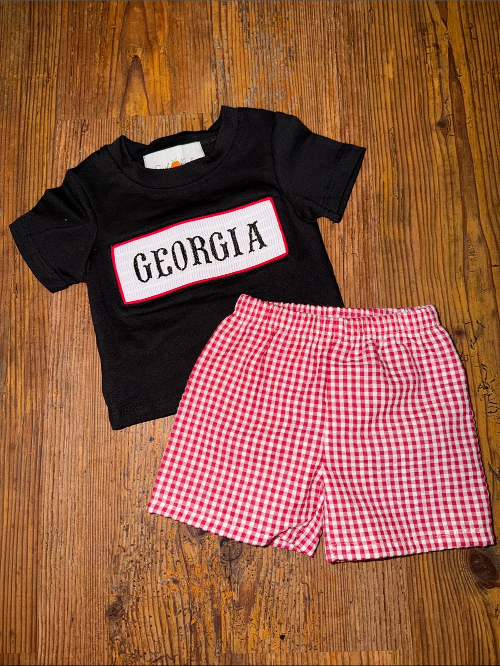 Georgia Smocked Shirt/Shorts Set